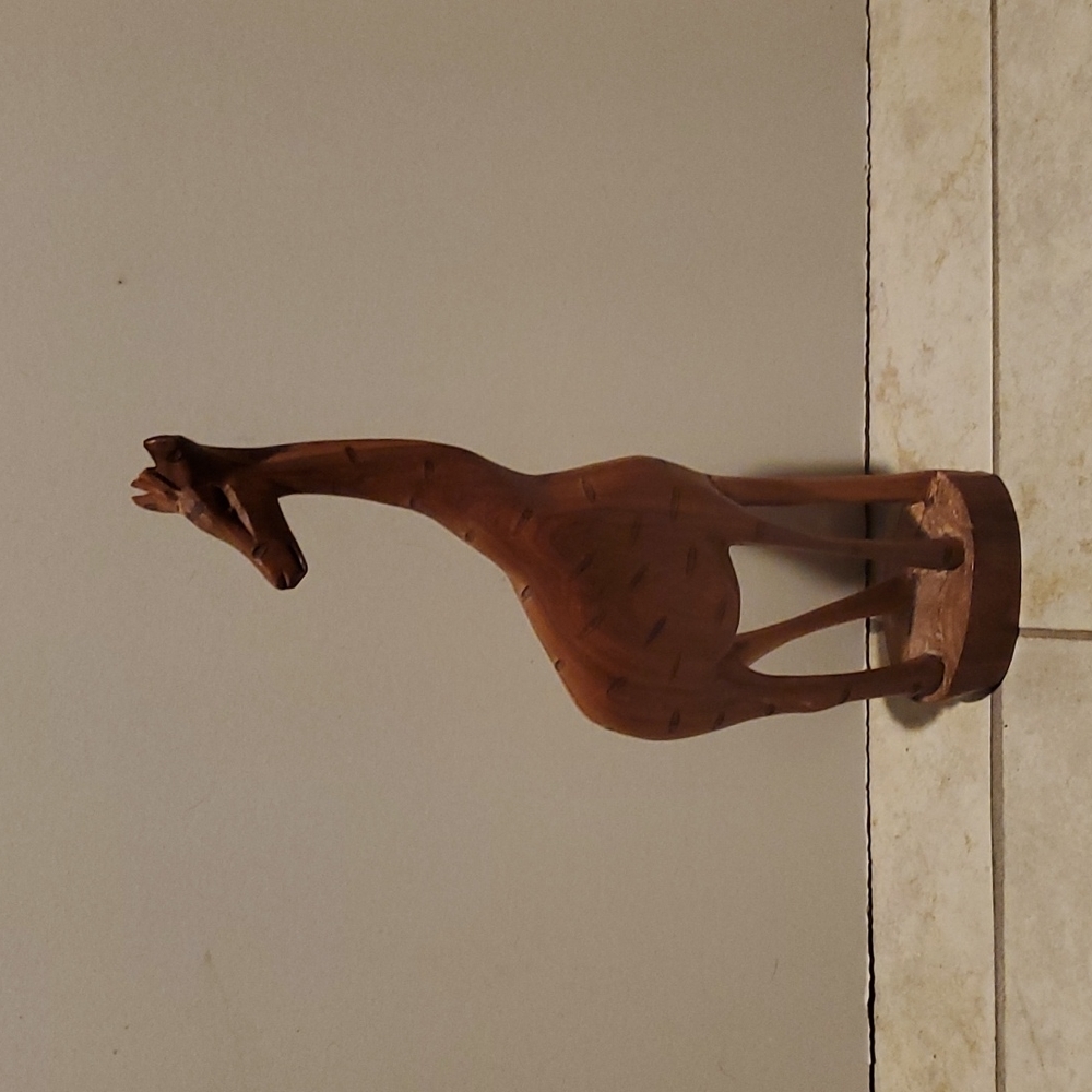 Wooden Giraffe Made in Kenya